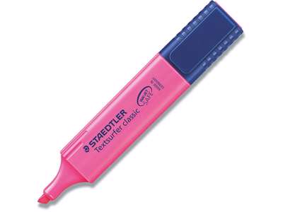 Tekstmarker, Inkjet safe, Pink, 1 stk, Staedtler Textsurfer Classic inkjet 364