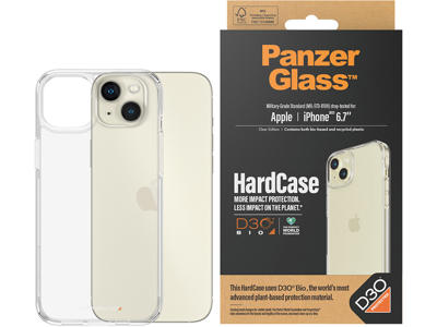 Cover, iPhone 15 Plus, Transparent, PanzerGlass HardCase 