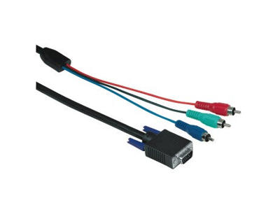 Hama 122229 2 m 3 x RCA VGA (D-Sub) Sort