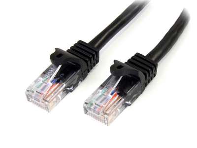 StarTech.com 45PAT5MBK netværkskabel Sort 5 m Cat5e U/UTP (UTP)