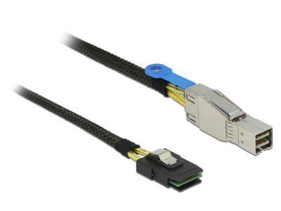 DeLOCK 83616 Serial Attached SCSI (SAS)-kabel 1 m 6 Gbit/sek. Sort