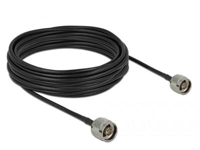 DeLOCK 90424 koaxial kabel LMR195 10 m Sort, Grå