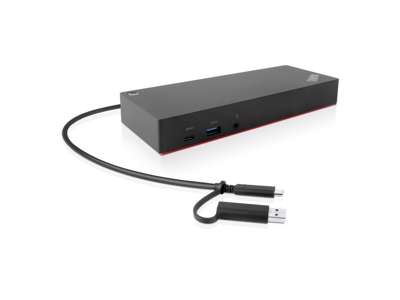 Lenovo ThinkPad Hybrid USB-C with USB-A Dock Ledningsført USB 3.2 Gen 2 (3.1 Gen 2) Type-C Sort