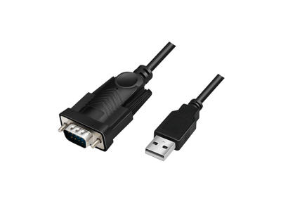 LogiLink AU0048A serielkabel Sort 1,5 m USB A DB-9