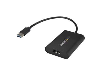 StarTech.com USB32DPES2 USB grafisk adapter 3840 x 2160 pixel Sort