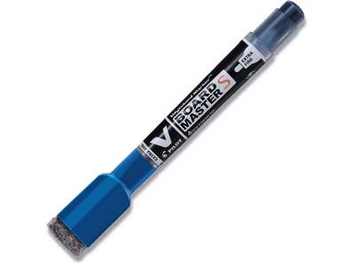 Whiteboard marker, Rund spids, Blå, 1.3 mm, Pilot V Board Master WBME-VS-EF-BG-L