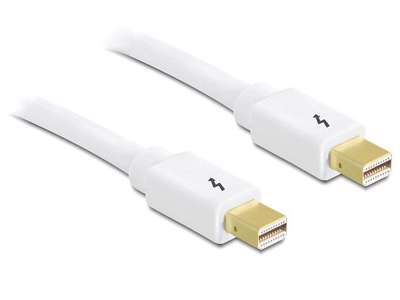 DeLOCK 0.5m Thunderbolt 0,5 m 10 Gbit/sek. Hvid