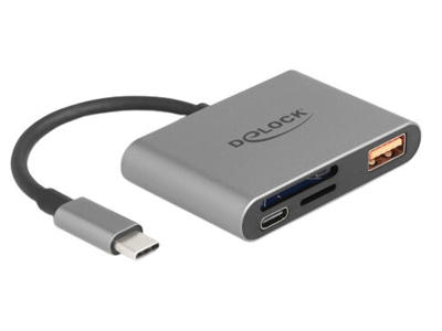 DeLOCK 91016 kortlæser USB 2.0 Type-C Grå