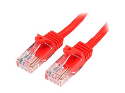 StarTech.com 45PAT1MRD netværkskabel Rød 1 m Cat5e U/UTP (UTP)