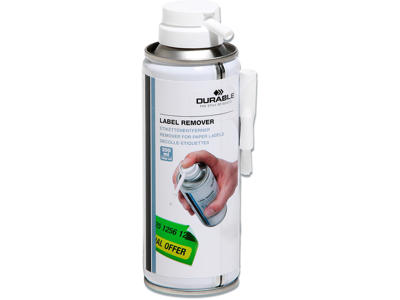 Etiketfjerner, Spray, 200 ml, Til permanentklæbende etiketter, Durable