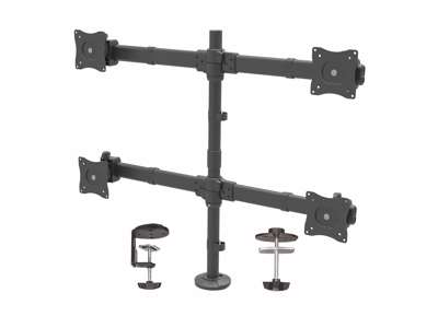 StarTech.com ARMQUAD skærmbeslag og -stativer 68,6 cm (27") Skrivebord Sort