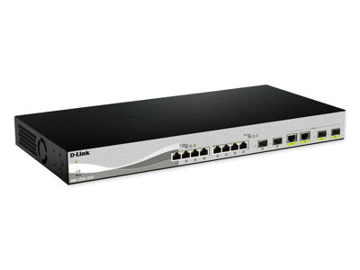 D-Link DXS-1210-12SC/E netværksswitch Administreret L2 10G Ethernet (100/1000/10000) 1U Sort, Sølv