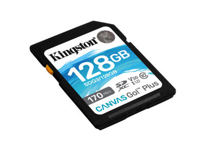 Kingston Technology 128 GB SDXC Canvas Go Plus 170R C10 UHS-I U3 V30