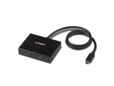 Lindy 43329 interface hub USB 3.2 Gen 1 (3.1 Gen 1) Type-C 5000 Mbit/s Sort