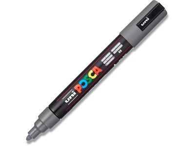 Paint marker, 1.8-2.5 mm, Dyb grå, Rund spids, uni Posca PC-5M