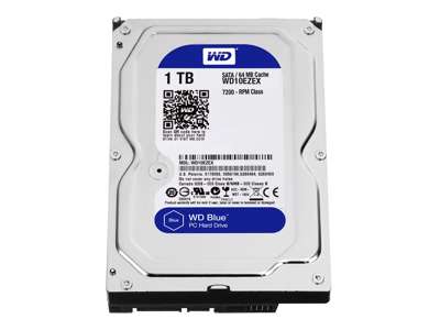 Western Digital Blue harddisk 1 TB 7200 rpm 64 MB 3.5" Serial ATA III