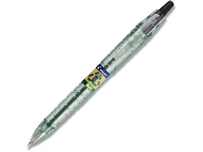 Kuglepen, 1.0 mm, 0.27 mm, Sort, Pilot B2P Ecoball Medium BP-B2PEB-M-BG