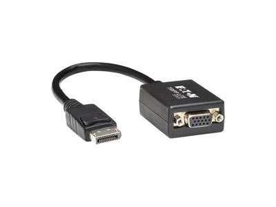 Tripp Lite P134-06N-VGA videokabel adapter 0,15 m DisplayPort VGA (D-Sub) Sort