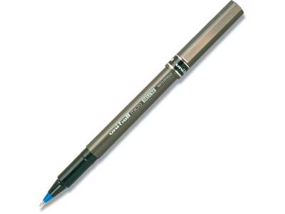 Rollerball pen, 0.5 mm, 0.2 mm, Blå, uni-ball Micro Deluxe UB-155-41