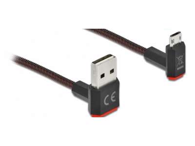 DeLOCK 85264 USB-kabel USB 2.0 0,2 m USB A Micro-USB B Sort