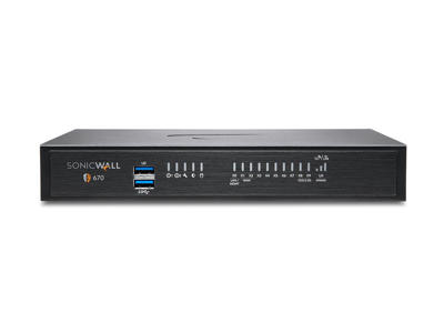 SonicWall TZ670 firewall (hardware) Desktop 5 Gbit/sek.