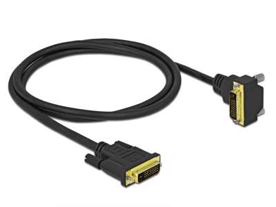 DeLOCK 85893 DVI kabel 1 m DVI-D Sort