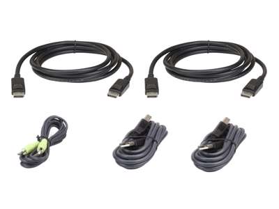 ATEN 2L-7D02UDPX5 KVM-kabel Sort 1,8 m