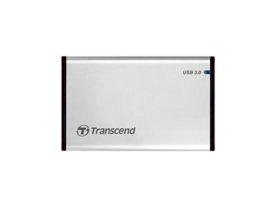 Transcend StoreJet 25S3 HDD/SSD kabinet Sølv 2.5" USB-drevet