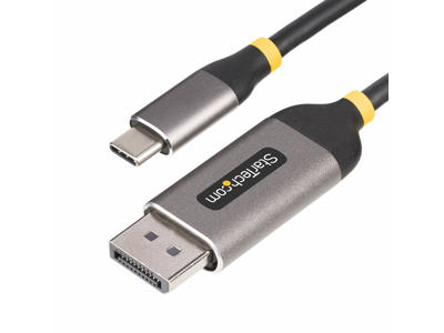 StarTech.com 142-USBC-DP-8K-10F videokabel adapter 3 m USB Type-C DisplayPort Sort, Grå