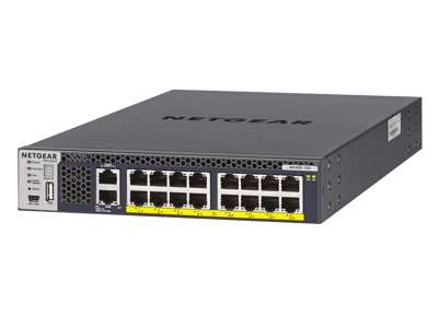 NETGEAR M4300-16X Administreret L3 10G Ethernet (100/1000/10000) Strøm over Ethernet (PoE) 1U Sort