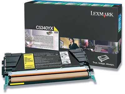 Toner, C5340YX, Yellow-gul, 7.000 sider, Lexmark 