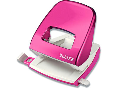 Hulapparat, 2-huls, 30 ark, Metallic pink, Leitz NeXXt WOW 5008