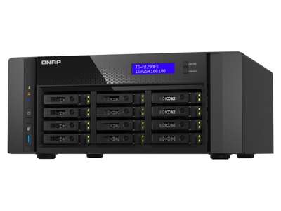 QNAP TS-h1290FX NAS Tower EPYC 7232P 64 GB DDR4 QuTS hero Sort