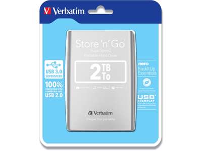 HDD, 2.5'', USB 3.0, 2 TB, Verbatim Store 'N' Go 