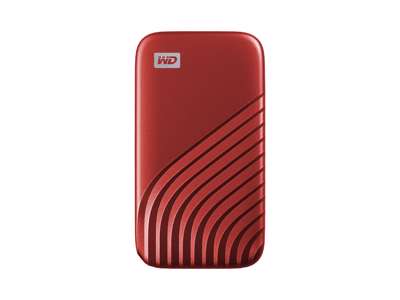 Western Digital My Passport 500 GB USB Type-C 3.2 Gen 2 (3.1 Gen 2) Rød