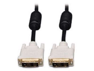 Ergotron DVI Dual-Link Monitor Cable DVI kabel 3 m DVI-D Sort, Hvid