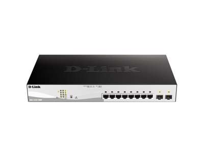 D-Link DGS-1210-10MP netværksswitch Administreret L2/L3 Gigabit Ethernet (10/100/1000) Strøm over Ethernet (PoE) Sort