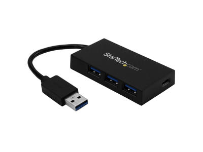 StarTech.com HB30A3A1CFB interface hub USB 3.2 Gen 1 (3.1 Gen 1) Type-A 5000 Mbit/s Sort