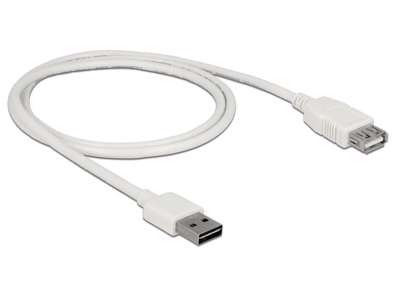 DeLOCK 85199 USB-kabel USB 2.0 1 m USB A Hvid