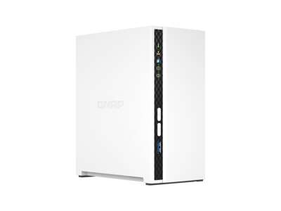 QNAP TS-233 NAS & lagringsserver Mini Tower ARM Cortex-A55 2 GB QNAP QTS Hvid