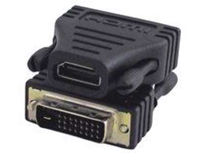 Microconnect HDM19F24 kabel kønsskifter HDMI Type A DVI-D Dual Link (24+1 pin) Sort