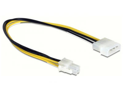 DeLOCK 0.3m P4/Molex 4-pin 0,3 m