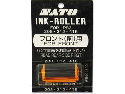 Farverulle, 1 stk, Sort, Til Sato PB3-208 FRONT, Sato 