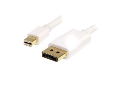 StarTech.com MDP2DPMM2MW DisplayPort kabel 2 m mini DisplayPort Hvid