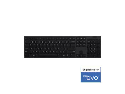 Lenovo 4Y41K04031 tastatur Kontor RF trådløs + Bluetooth US engelsk Grå