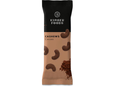 Cashews, Cacao, 18 g, 1 pose, Kimber Foods