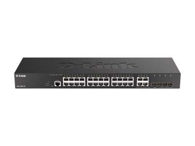 D-Link DGS-2000-28 netværksswitch Administreret L2/L3 Gigabit Ethernet (10/100/1000) 1U Sort