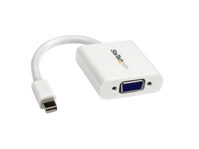 StarTech.com MDP2VGAW videokabel adapter 0,13 m Mini DisplayPort VGA (D-Sub) Hvid