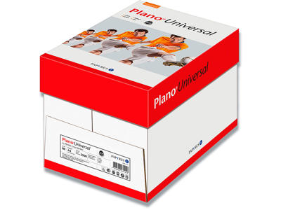 Kopipapir - hvidt, A4, 80 g/m², 2500 ark/kassen, Plano Universal 