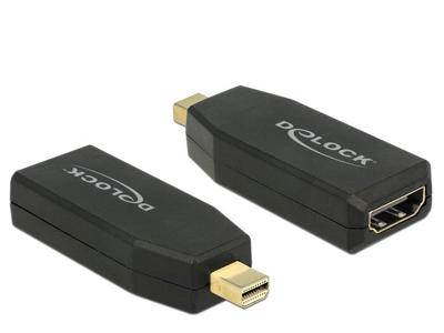 DeLOCK 65583 kabel kønsskifter mini Displayport 1.2 HDMI Sort